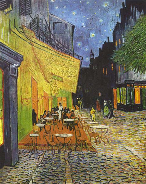 The CafeTerrace on the Place du Forum, Arles, at Night September